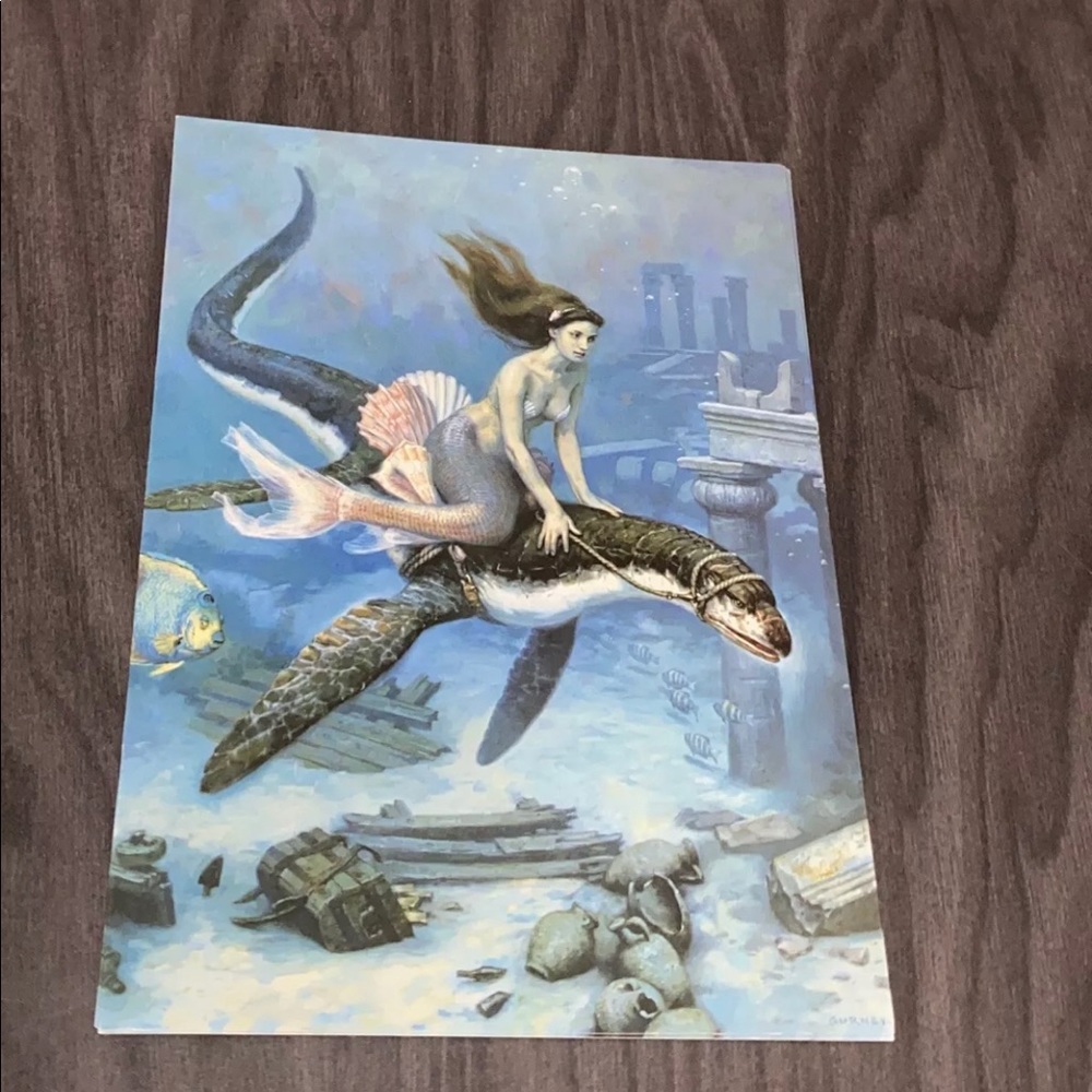VTG DRAGON TALES “Ride To Atlantis” Greeting Cards